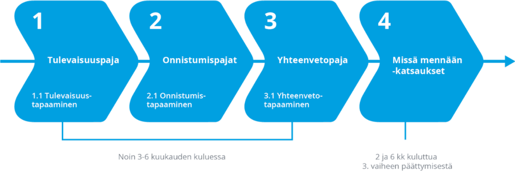 Kuva 1. Katse tulevaisuuteen -kehittämispolku